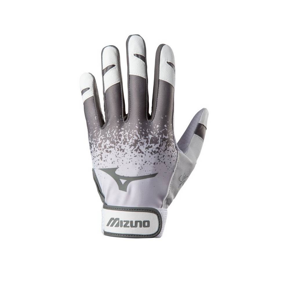 Mizuno Women's Finch Softball Batting Gloves Grey (330420-YHG)